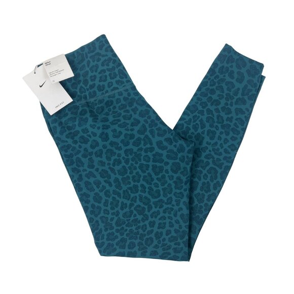 NWT Nike One Dri-FIT Green Leopard Glitter Leggings – Women’s M - Picture 8 of 8